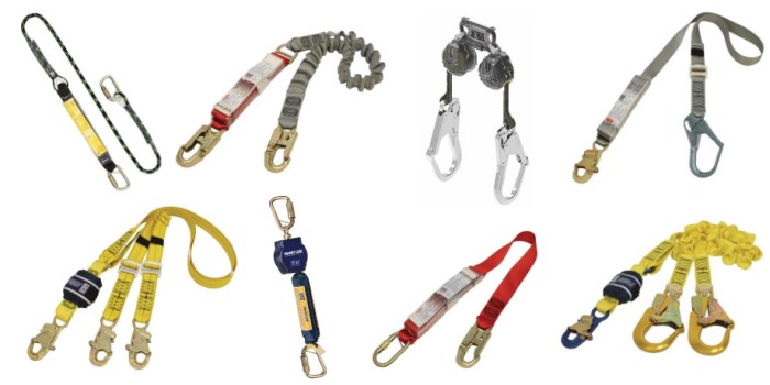 A blank lanyard fall arrest system