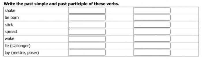 Indica la forma correcta del participio pasado de estos verbos.